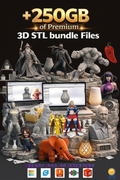 +250GB of Premium 3D STL bundle Files